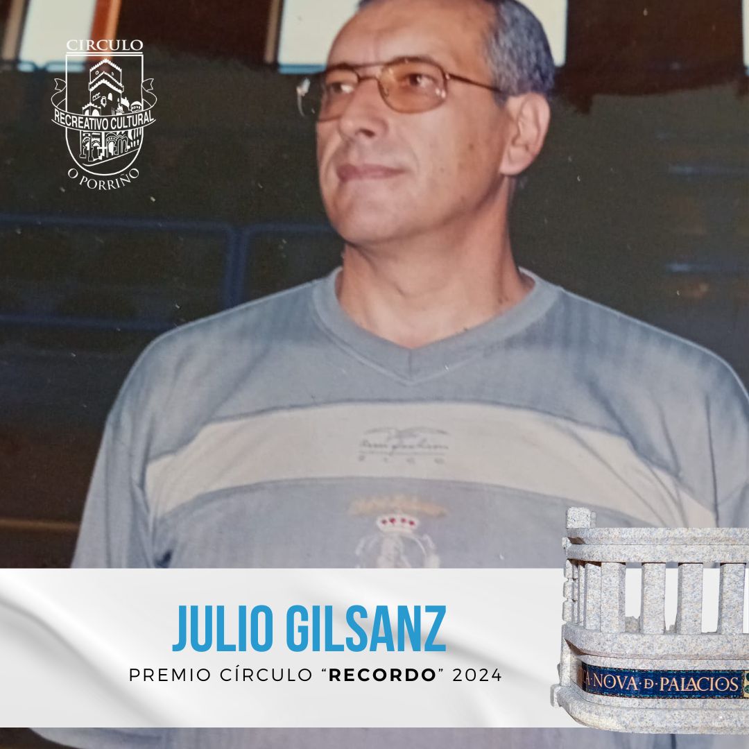 Julio Gilsanz Premio CRC 2024 Ao recordo